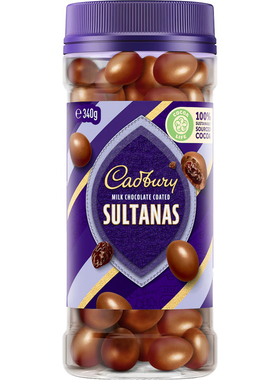 Cadbury Milk Chocolate Coated Sultanas 340g 葡萄干牛奶巧克力