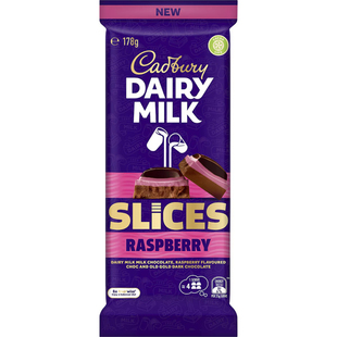 Cadbury Milk Chocolate Slices Raspberry 178g覆盆子巧克力澳洲