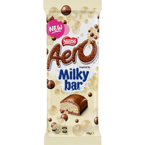 Nestle Aero Inspired By Milky Bar Chocolate Block 118g巧克力