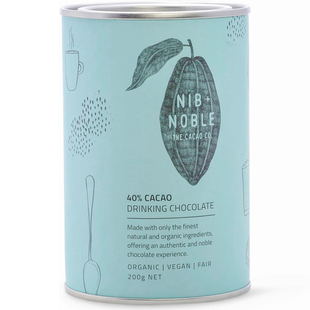 Nib and Noble Organic Drinking Chocolate - 40% Cacao, 200 g