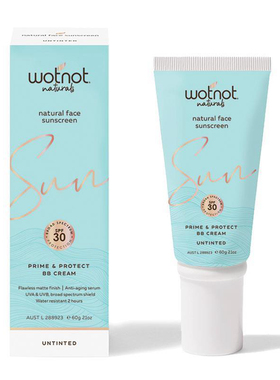 WotNot Natural Face Sunscreen BB Cream SPF30 Untinted防晒60g