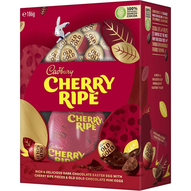 cadbury cherry ripe gift box 吉百利复活节樱桃巧克力礼盒 186g
