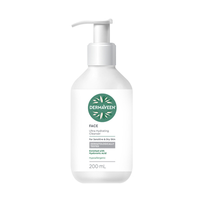 DermaVeen Face Ultra Hydrating Cleanser 200mL 洗面奶澳洲代购