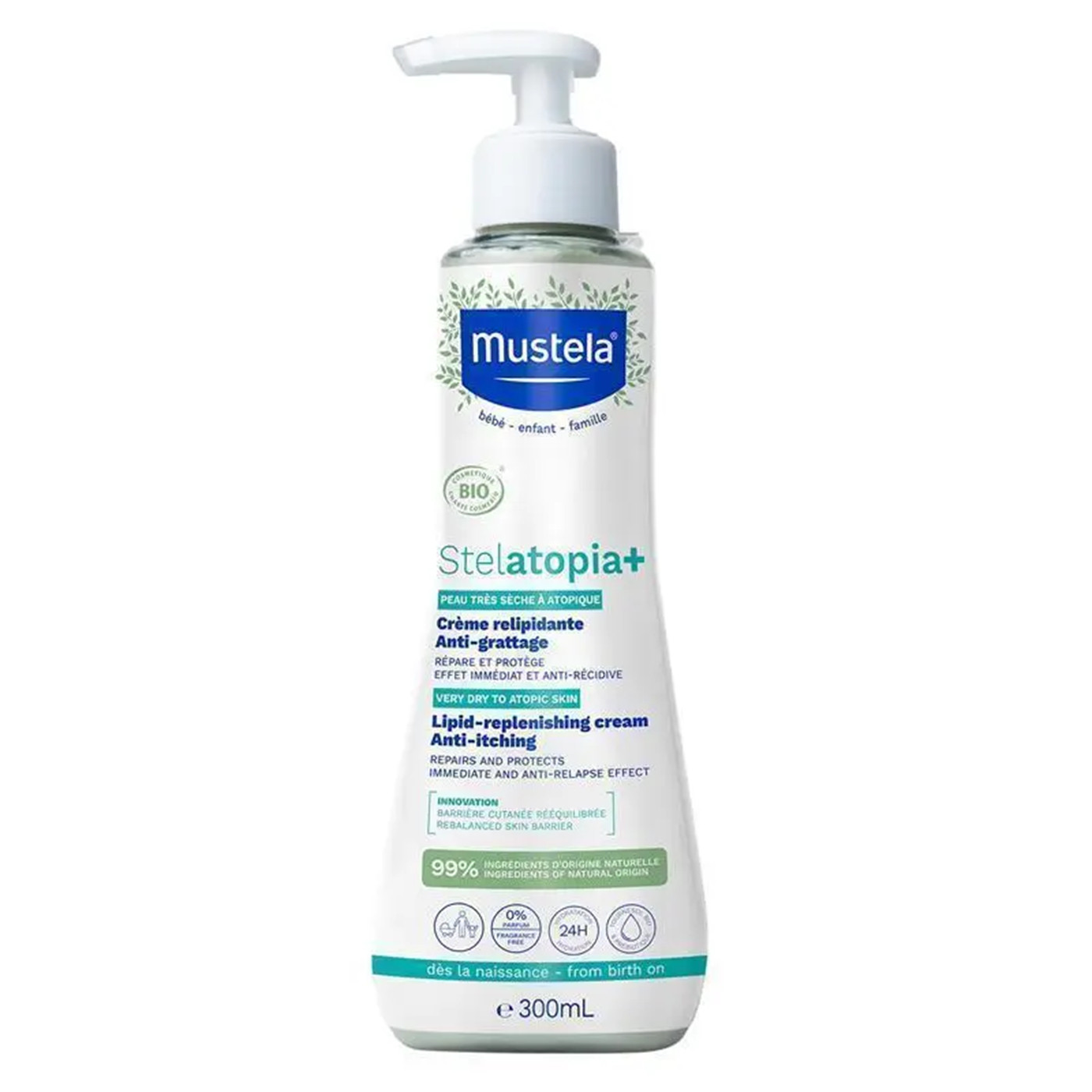 Mustela Stelatopia+ Lipid Replenishing Cream 300ml润肤乳澳洲