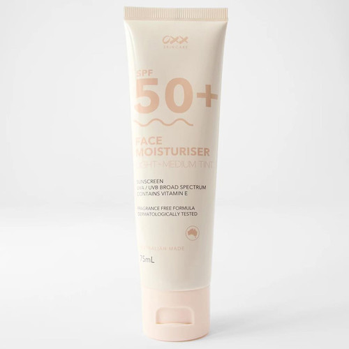 OXX Skincare SPF 50+ Face Moisturiser and Sunscreen 75ml防晒