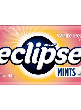Eclipse White Peach Sugar Free Mints Tin 40g白桃味无糖薄荷糖