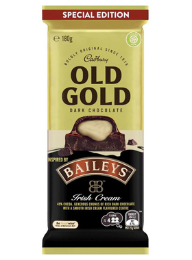 Cadbury Old Gold Baileys Dark Chocolate 180g黑巧克力澳洲代购