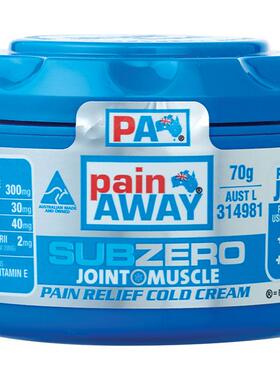 Pain Away Sub Zero Joint + Muscle Pain Relief Cold Cream 70g