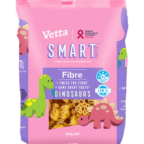 Vetta Smart Fibre Dinosaur Pasta纤维恐龙意面宝宝辅食澳洲500g