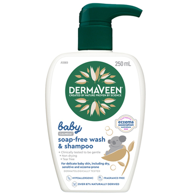 DermaVeen Baby Calmexa Soap Free Wash & Shampoo 250mL 沐浴露