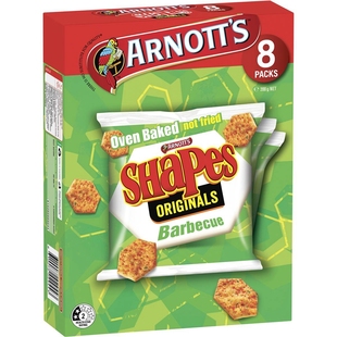 澳洲 Arnott's Shapes Crackers Barbecue 8 Pack 烧烤味饼干200g