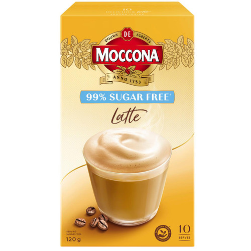 Moccona Coffee Sachets 99% Sugar Free Latte 120g速溶咖啡澳洲