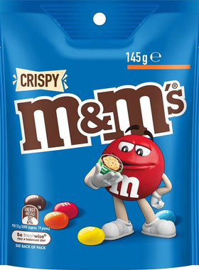M&m's Crispy Milk Chocolate Snack & Share Bag脆心巧克力 145g