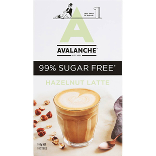 Avalanche 99% Sugar Free Hazelnut Latte 10 Pack 榛子热巧克力