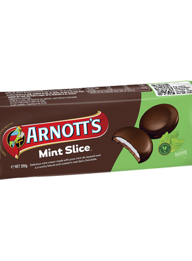 Arnott's Mint Slice Chocolate Biscuits 200g 薄荷巧克力饼干