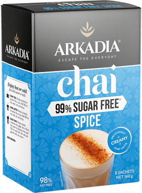 Arkadia Chai Spice Tea 99% Sugar Free 8 Pack 咖啡茶饮品 澳洲