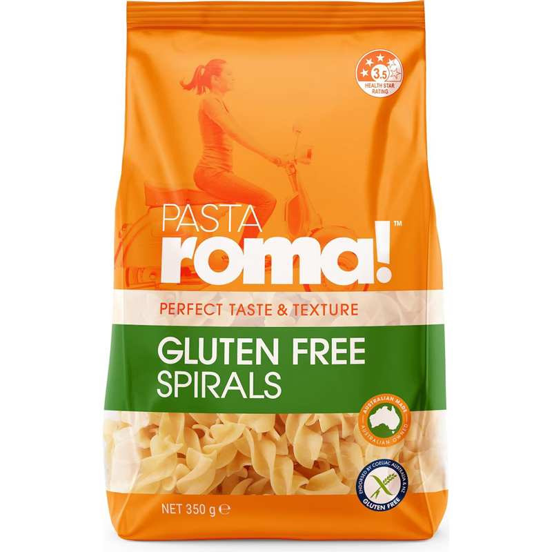 Pasta Roma Gluten Free Spirals无麸质螺旋意面宝宝辅食澳洲350g