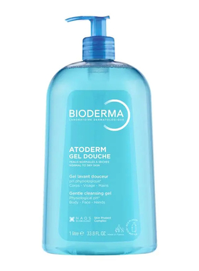Bioderma Atoderm Gentle Cleansing Gel for Body Face 1L 澳洲