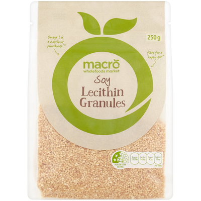 Macro Soy Lecithin Granules 250g大豆卵磷脂颗粒原味无添加澳洲
