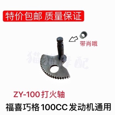 福喜ZY100T脚启动巧格丽鹰鬼火RSZ扇形齿打火轴打火齿启动轴