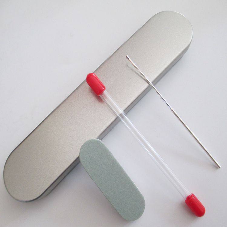 采耳洗眼睛工具925纯银螺旋银针洗眼针纯银洗眼银珠棒掏耳朵工具