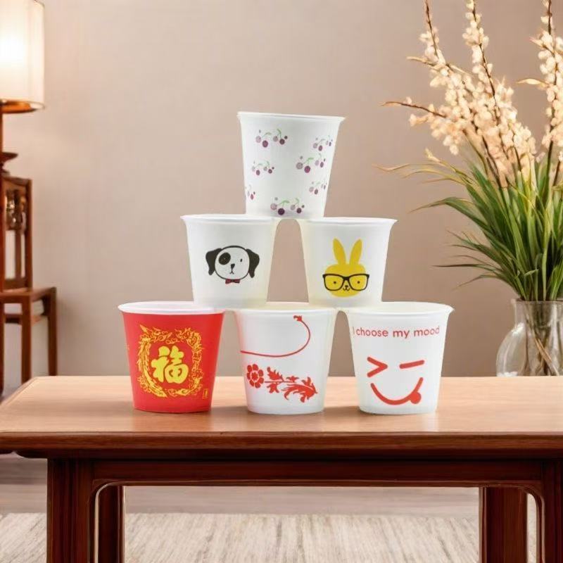 一次性品尝杯小号迷你30ml50ml整箱试饮试吃杯小酒盅定制杯商用