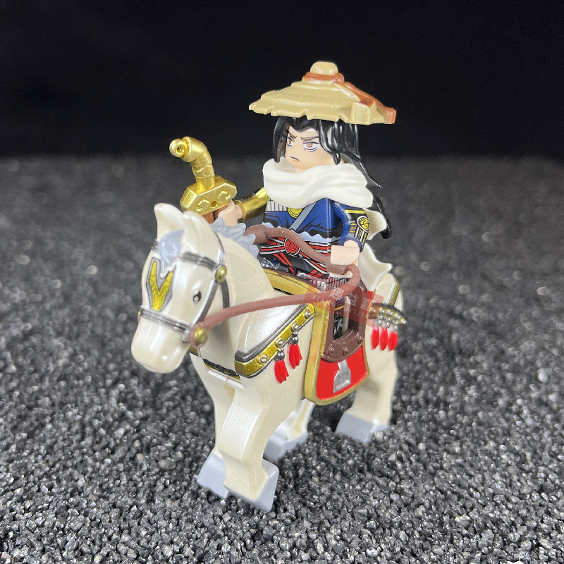 玩具迪库MOC积木古代侠客人仔