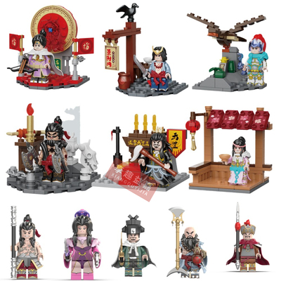 迪库水浒传李逵武松迪库积木玩具