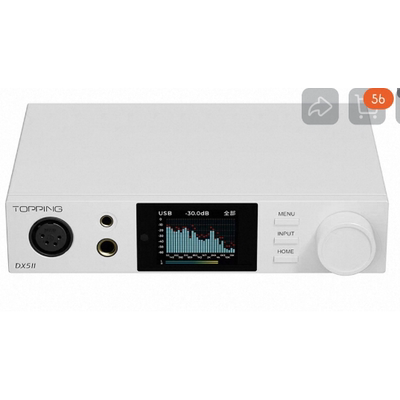 适用TOPPING拓品DX5II全平衡解码耳放一体机钢化膜防爆膜护眼膜屏幕保护膜软膜防刮高清膜