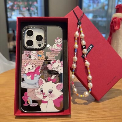 case联名同款原田治春天气息黄粉色卡通可爱ins风全包镜子镜面iPhone15/1413/12promax男女苹果xs/xr高级78p