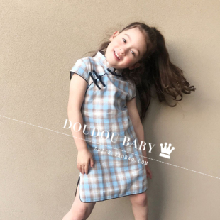 夏儿童旗袍公主裙中国风连衣裙小女孩洋气女孩裙子 新款 清仓 童装