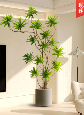 网红轻奢百合竹高品质仿真绿植