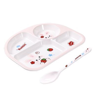 希尔儿童餐具密胺卡通兔子