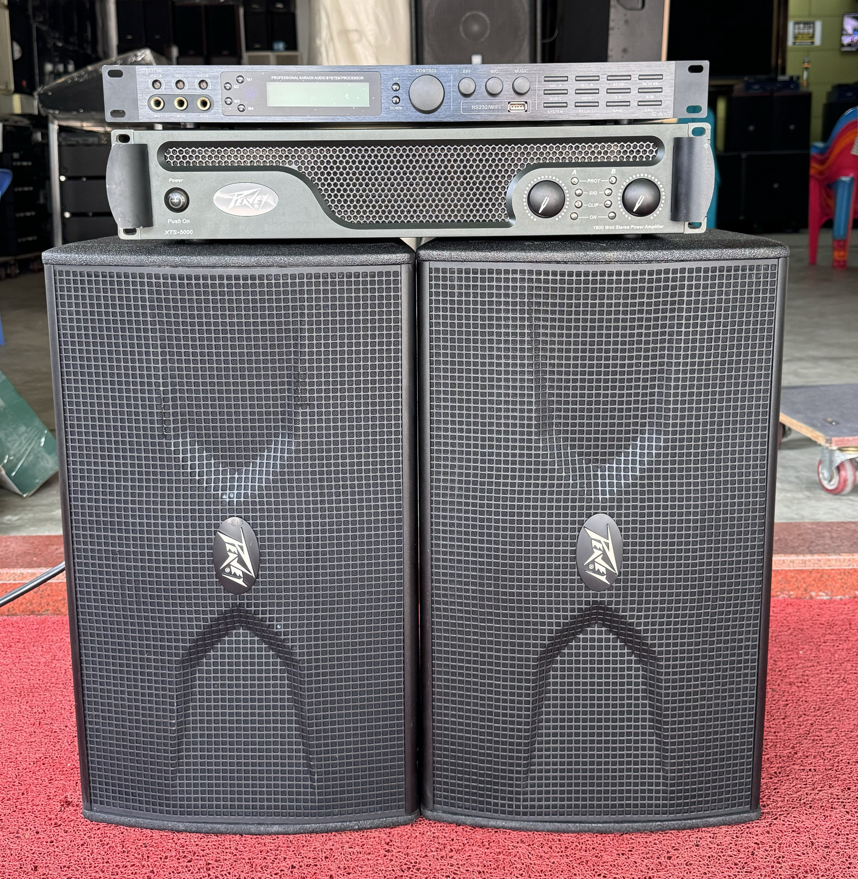 二手原装美国PEAVEY/百威CK70 XTS5000 CA-7 10寸专业KTV娱乐音响