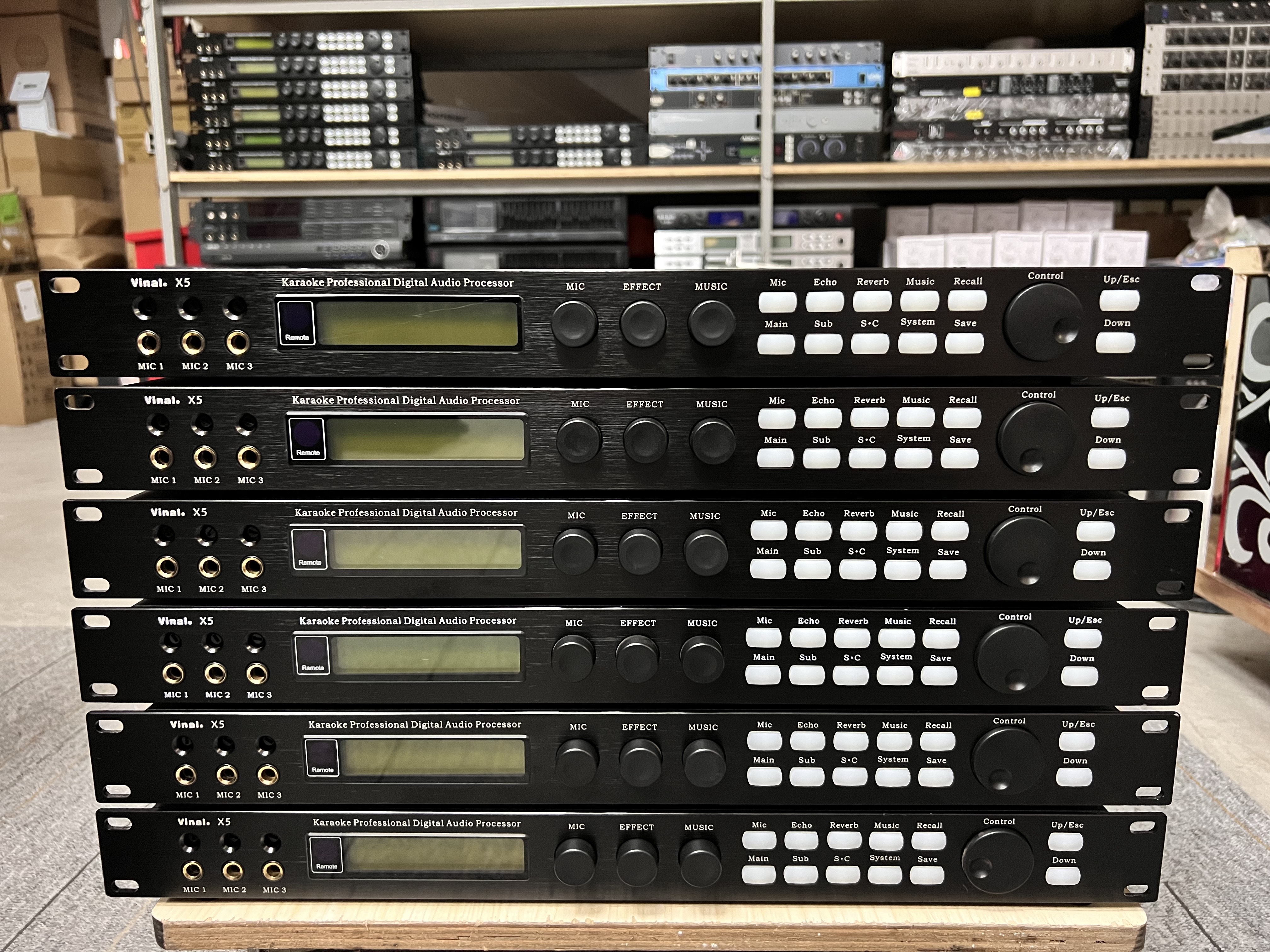 二手原装正品Vinal韵乐 X5数字KTV前级混响效果器