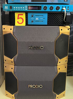 二手原装日本PRODIO宝迪奥 KSP-490专业ktv家庭卡拉OK音响套装