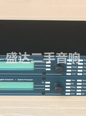 二手原装美国ASHLY雅士尼 3.24CL酒吧线阵音响3进6出音频处理器