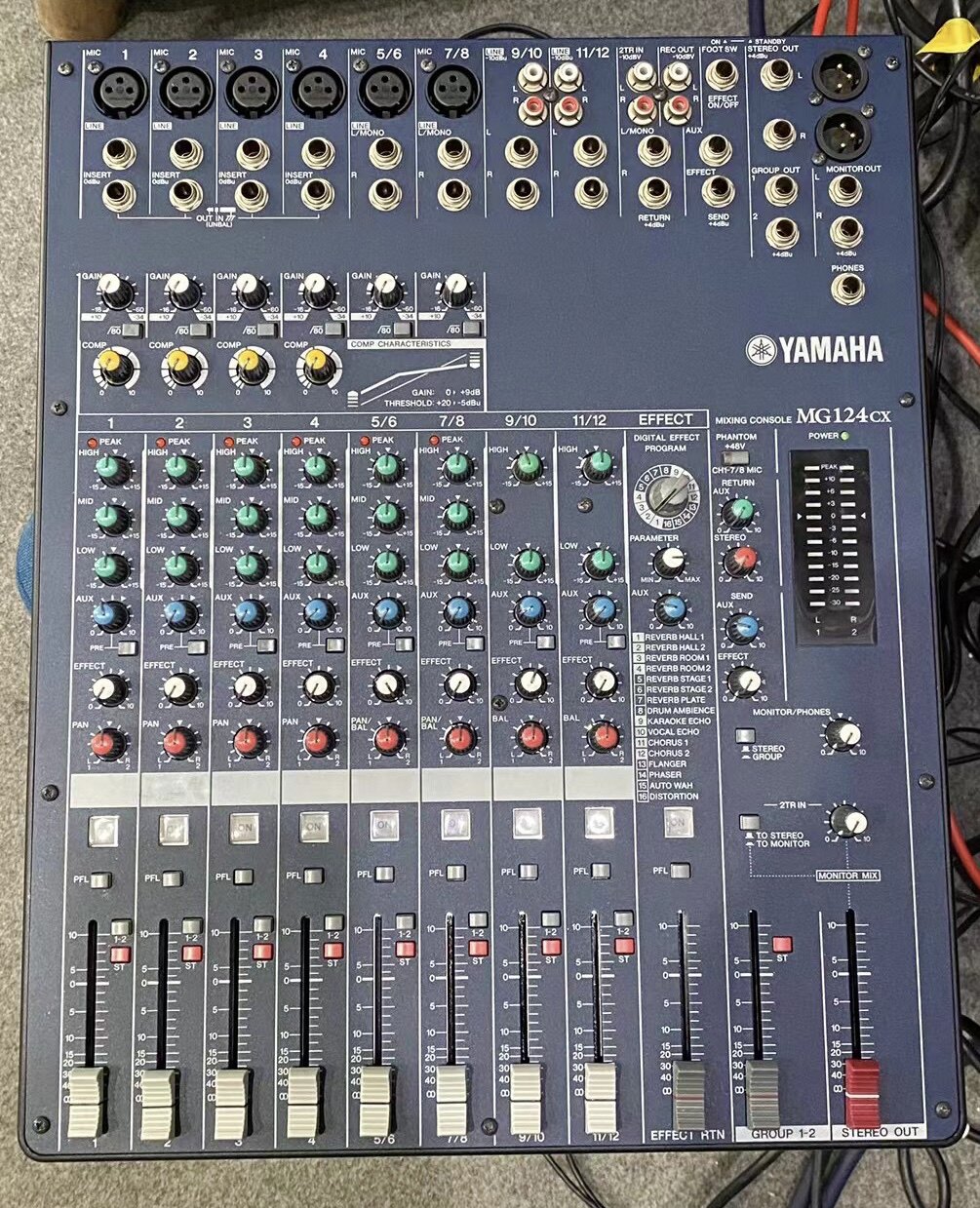 二手原装进口日本Yamaha/雅马哈 MG124CX 12路调音