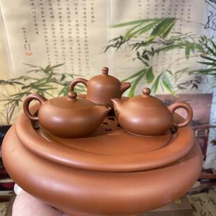 潮州手拉壶 小品壶50CC原矿朱泥家用泡茶壶纯手工潮汕功夫茶壶