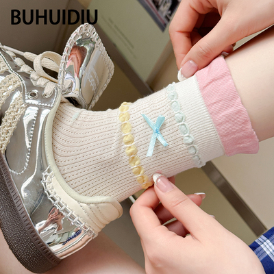 花边中筒袜女夏薄款网眼轻薄长袜