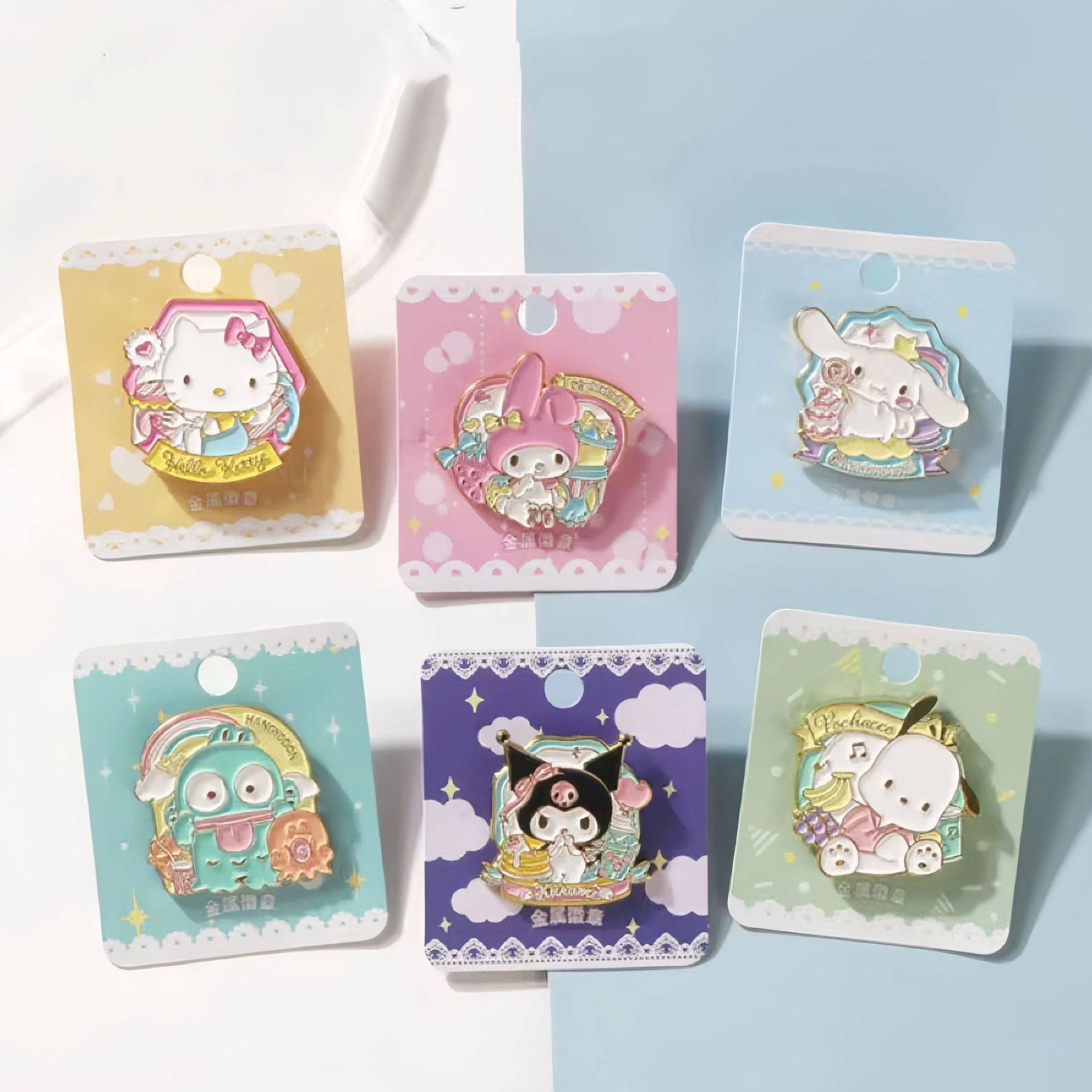 三丽鸥系列胸针库洛米美乐蒂玉桂狗日系卡通徽章儿童衣服包包配饰,童装/婴儿装/亲子装,包包,淘宝优惠券,粉丝福利购,淘宝优惠卷