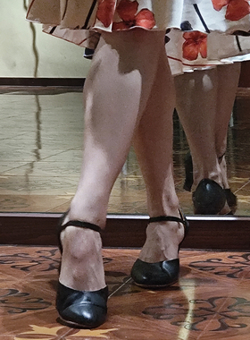 复古经典高端意大利小牛皮阿根廷探戈摩登拉丁salsa社交舞鞋