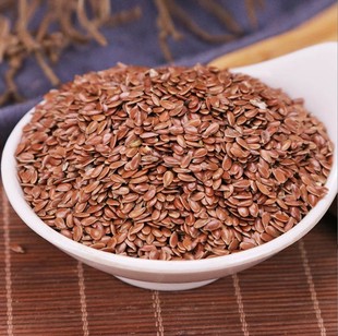 中药材 特级亚麻子 天然亚麻籽 食用亚麻仁 胡麻籽 新货500克