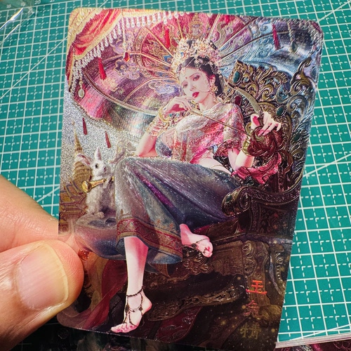 焱卡文化燎原卡牌巴丁绝色绘卷西游记蜘蛛精国潮收藏卡牌闪卡