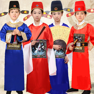 戏剧黄梅戏戏曲舞台服装 服水袖 戏服儿童女驸马演出服 戏曲状元 古装