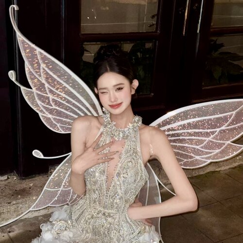 精灵蝴蝶仙子翅膀拍照背饰