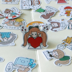 卡通贴纸手帐周边小清新好朋友可爱手账贴画日记本相册装饰贴贴画