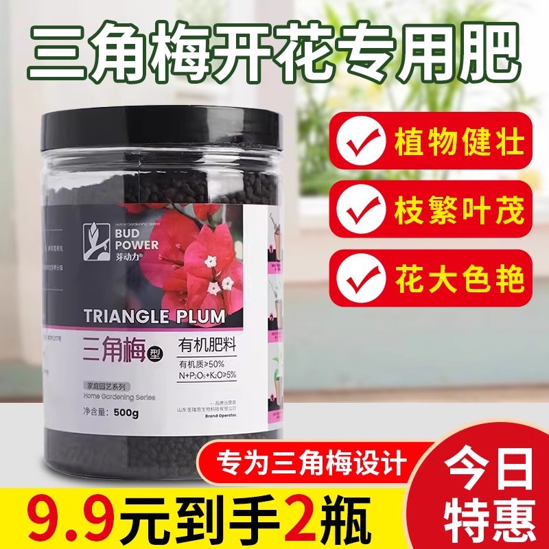 三角梅开花有机肥促花爆花骨粉复合肥料促进开花养花枝繁叶茂