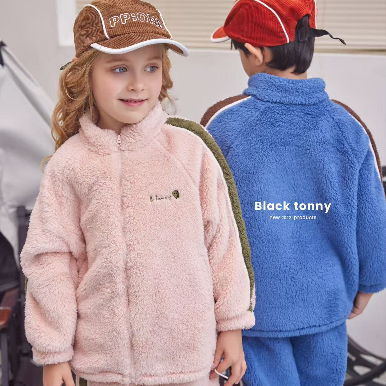 小黑托昵加绒睡衣家居服