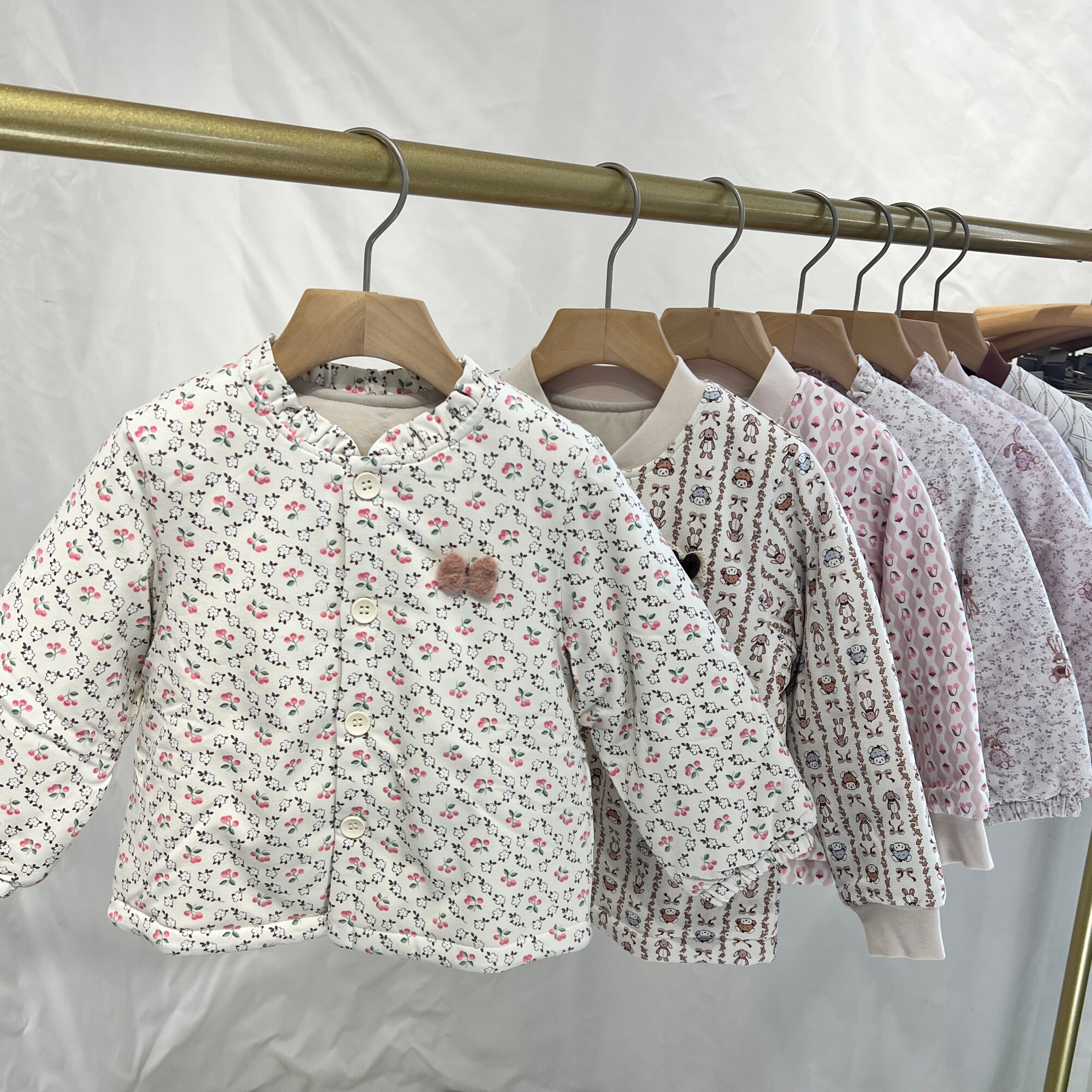粒粒仔男女童夹棉棉袄校服神器